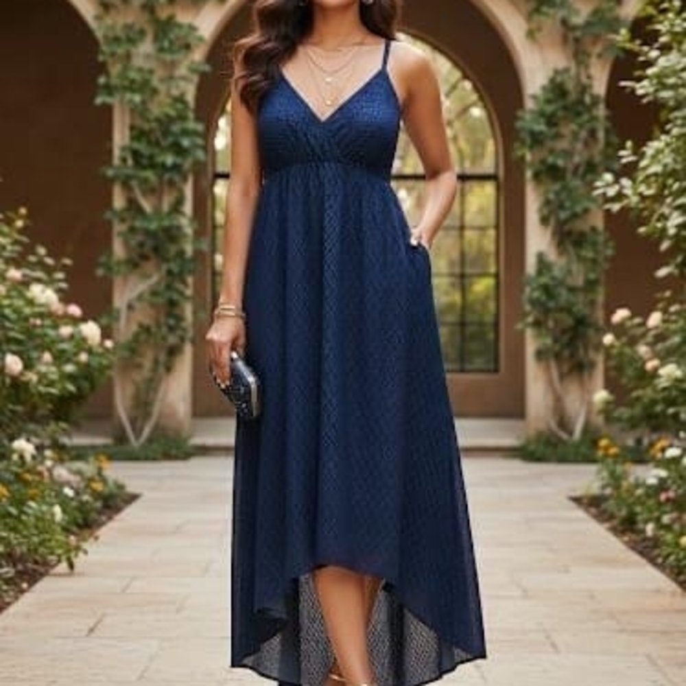 Forever 21 Midnight Blue High Low Dress